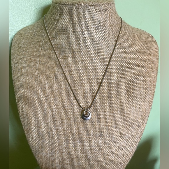 Elegant Lia Sophia Silver Pendant Necklace and Beaded Bracelet - Picture 2 of 9